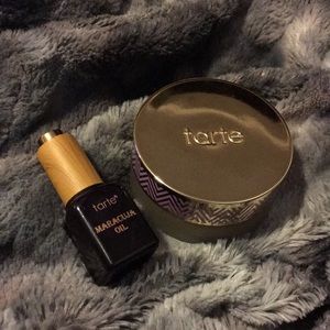 Tarte foundation and face oil